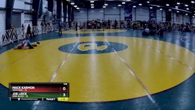 115 lbs Rd# 4- 2:00pm Friday Final Pool - Joe Leick, Iowa Black vs Mack Karmon, Team Ohio