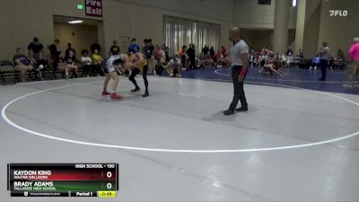 150 lbs Cons. Round 1 - Brady Adams, Tallassee High School vs Kaydon King, Walter Wellborn