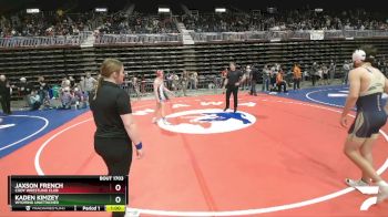 144 lbs Cons. Semi - Jaxson French, Cody Wrestling Club vs Kaden Kimzey, Wyoming Unattached