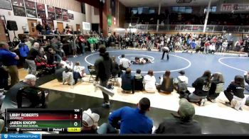 106 lbs Semifinal - Libby Roberts, University vs Jaren Knopp, Lakeland High School