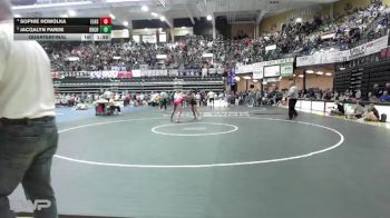 145 lbs Quarterfinal - Jacqalyn Parde, Belleville-Republic County HS vs Sophie Homolka, Ellsworth HS