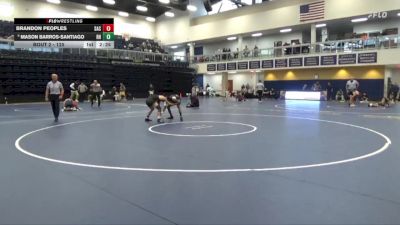 125 lbs Champ. Round 1 - Brandon Peoples, Santa Ana College vs Mason Barros-Santiago, Rio Hondo