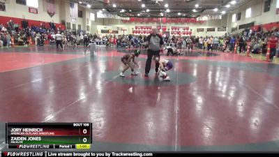 60 lbs Semifinal - Jory Heinrich, American Outlaws Wrestling vs Zaiden Jones, MN Elite