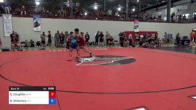 77 kg Quarterfinal - Sean Coughlin, George Mason University vs Arvin Khosravy, California