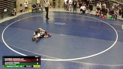 51 lbs Cons. Round 2 - Dawson Freed, Team Prestige WC vs Kamber Bongolan, Iron County Wrestling Academy