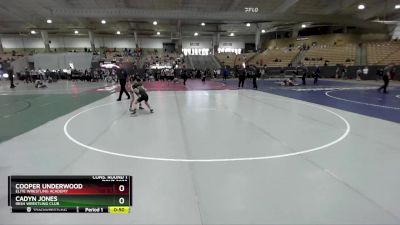 75 lbs Cons. Round 1 - Cooper Underwood, Elite Wrestling Academy vs Cadyn Jones, Irish Wrestling Club