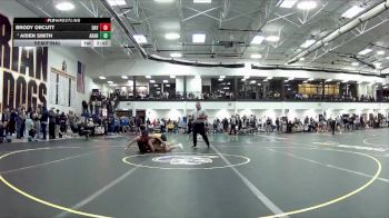 157 lbs Semifinal - Aiden Smith, Adrian vs Brody Orcutt, Davenport