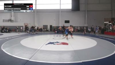 285 lbs Cons. Quarters - Eli Cline, Young Guns vs Sebastian Espinosa, Burnett Trained Wrestling