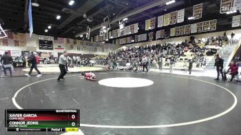 106 lbs Quarterfinal - Xavier Garcia, Clovis West vs Connor Jeong, Castro Valley