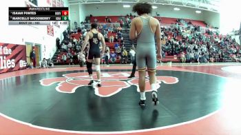165 lbs Quarterfinal - Isaiah Fontes, North Canton (Hoover) vs Marcello Woodberry, Cle. St. Ignatus