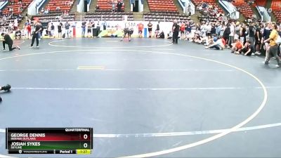 135 lbs Quarterfinal - Josiah Sykes, Skyline vs George Dennis, Indiana Outlaws