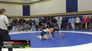 149 lbs Semis & Wb (16 Team) - Dario Molina, Wesleyan (CT) vs Ben Bariso, Roger Williams