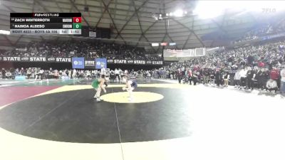 Boys 4A 106 lbs Champ. Round 2 - Nainoa Albeso, Emerald Ridge vs Zach Winterroth, Mariner