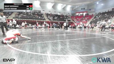 90 lbs Semifinal - Brady McDonald, Raw Wrestling Club vs Collin Yocham, Coweta Tiger Wrestling