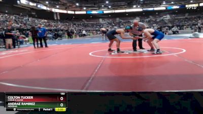 150 lbs Champ. Round 3 - Andrae Ramirez, Meridian vs Colton Tucker, Coeur D Alene