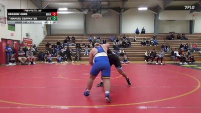 215 lbs Cons. Round 3 - Manuel Cervantes, South Tama County vs Keason Louis, Benton Community