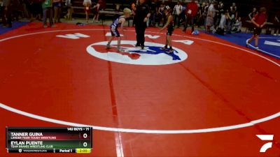 71 lbs 5th Place Match - Tanner Guina, Lander Tiger Tough Wrestling vs Eylan Puente, Team Braves Wrestling Club