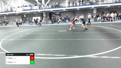 141 lbs Consi Of 8 #2 - Tyler Dilley, Lock Haven University vs Zach Keal, Army-West Point
