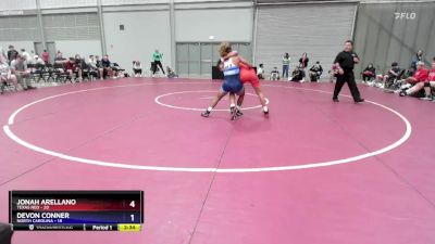 126 lbs Placement Matches (8 Team) - Jonah Arellano, Texas Red vs Devon Conner, North Carolina