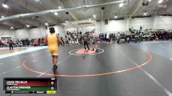 285 lbs Cons. Round 3 - Louis Trujillo, Pueblo East vs Clayton Brewer, ThunderRidge