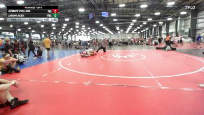 132 lbs Rr Rnd 3 - Justice Collins, Parabellum Mambas - HSB vs Jason Alex, Faith & Fellowship Wrestling Club - HSB