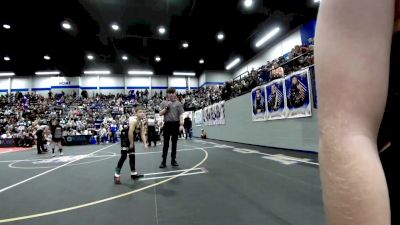 60 lbs Round Of 16 - Greyson Shelton - Polk, Comanche Takedown Club vs Kendall Davis, Tecumseh Youth Wrestling