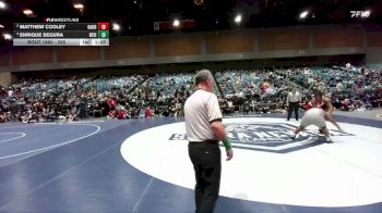 285 lbs Semifinal - Enrique Segura, Redwood -Visalia vs Matthew Cooley, Oakdale
