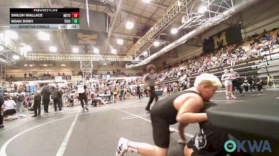160-HWT lbs Quarterfinal - Shiloh Wallace, Murray County Takedown Club vs Noah Dosh, Tecumseh Youth Wrestling
