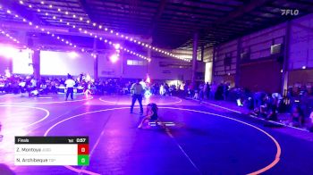 54 lbs Final - Zane Montoya, Juggernaut WC vs Noah Archibeque, Top Rank Hammers