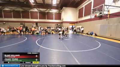 62 lbs Cons. Round 3 - Fisher Young, Champions Wrestling Club vs Blake WILLIAMS, Olympus-Skyline