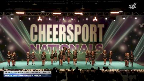 Fearless Athletics - Reign [2026 L1 Junior - D2 - Medium Day 2] 2026 CHEERSPORT National All Star Cheerleading Championship