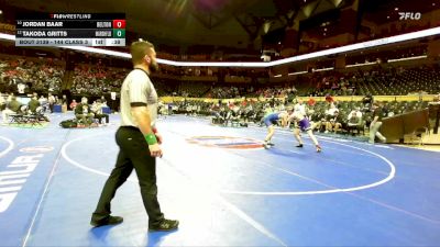 144 Class 3 lbs Cons. Round 1 - Jordan Baar, Belton vs Takoda Gritts, Marshfield