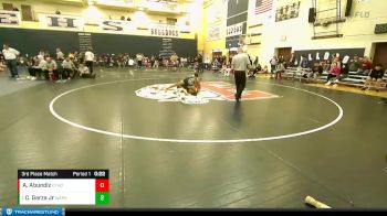 126 lbs 3rd Place Match - Christopher Garza Jr, Wapato vs Anthony Abundiz, Othello