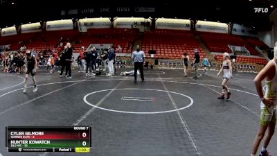 76 lbs Round 7 (8 Team) - Cyler Gilmore, Warner Elite vs Hunter Kowatch, Silo WC