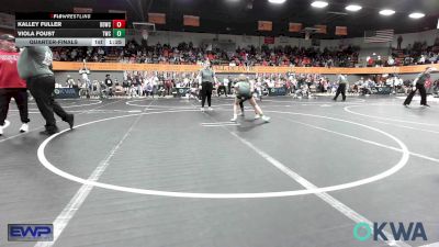 98 lbs Quarterfinal - Kalley Fuller, Blue Devil Wrestling Club vs Viola Foust, Tuttle Wrestling Club