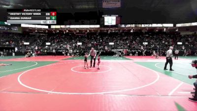 49 lbs Semifinal - Destiny Victory Wren, BOM2 vs Gianna Dunbar, BLM1