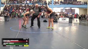 152 lbs Champ. Round 2 - Gemma Lebeau, Eagle vs Madysen Hernandez, South Fremont
