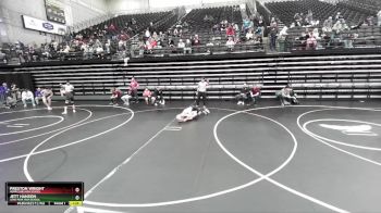 123 lbs Cons. Round 3 - Jett Hanson, Lone Peak High School vs Preston Wright, Hurricane High School