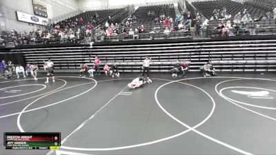 123 lbs Cons. Round 3 - Jett Hanson, Lone Peak High School vs Preston Wright, Hurricane High School