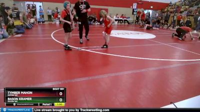 62-65 lbs Round 4 - Bason Kramer, Eaton WC vs Tymber Mahon, Eaton WC