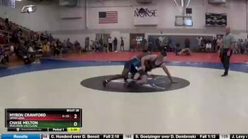 184 lbs Cons. Semi - Chase Melton, Wisconsin-Eau Claire vs Myron Crawford, Upper Iowa