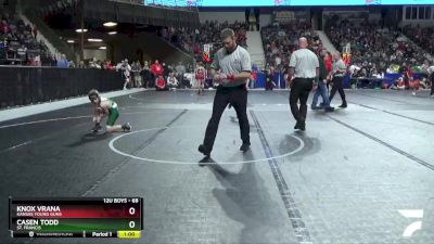 68 lbs Cons. Round 2 - Casen Todd, St. Francis vs Knox Vrana, Kansas Young Guns