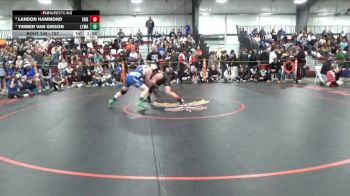 157 lbs Quarterfinal - Landon Hammond, Erie vs Timber Van Gieson, Lyman
