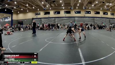 100 lbs Round 1 (8 Team) - Mason Schlaht, Rough House vs Jon Comes, Crossroads Wrestling