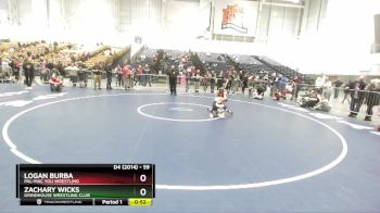 59 lbs Cons. Round 4 - Zachary Wicks, Grindhouse Wrestling Club vs Logan Burba, Pal-Mac You Wrestling