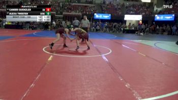 130 lbs Champ. Round 2 - Cambri Guenzler, Choteau Wrestling vs Alexa Tweeten, Havre Girls