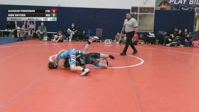 110 lbs Semifinal - Jackson Pressman, Shore Thing - MS vs Jude Snyder, Broad Axe - MS