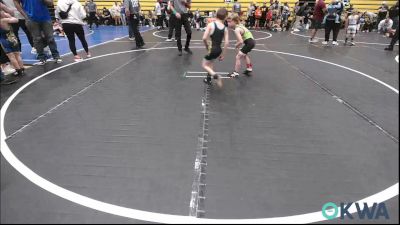 60 lbs Quarterfinal - Jesse Hightower, Watonga Youth Wrestling vs Cameron Cunningham, Team Guthrie Wrestling