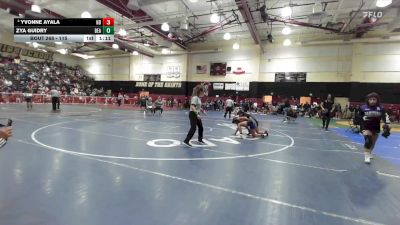 115 lbs Champ. Round 3 - Zya Guidry, Beaumont vs Yvonne Ayala, Notre Dame