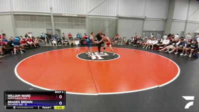 182 lbs Quarterfinals (8 Team) - William Ward, North Dakota Red vs Braden Brown, Oklahoma Red